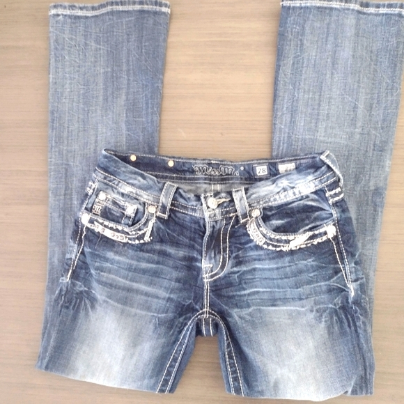 NWOT MISS ME JE5836B7R BOOTCUT SIZE 28 WITH BLING 💞💞💞💞 - Picture 2 of 15